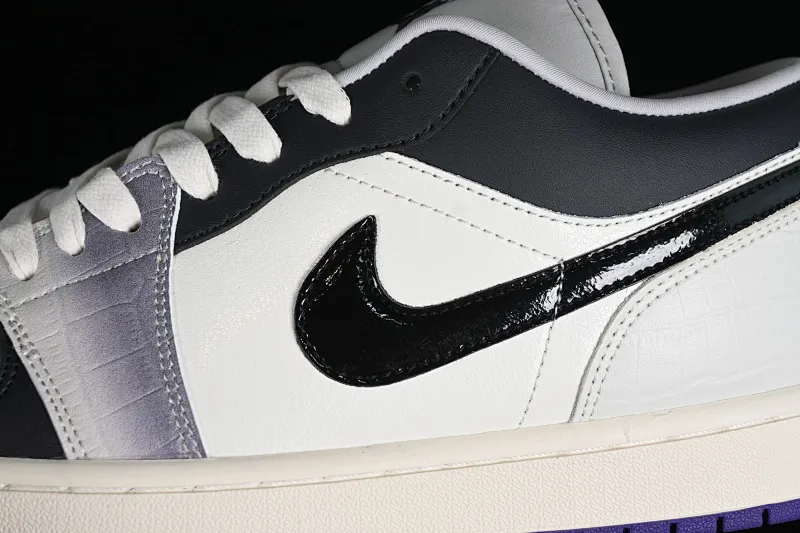 All categories Air Jordan Jordan series basketball shoes Air Jordan 1 Low Air Jordan 1 Low "Purple" AJ1 Joe 1 white black purple low-top cultural casual sneakers HF5759-101